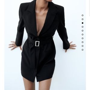 Zara belted blazer dress size XS NWT